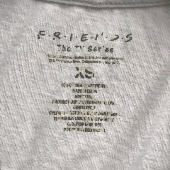 FRIENDS tv series Womens Short Sleeve graphic Tee White XS - Picture 6 of 8